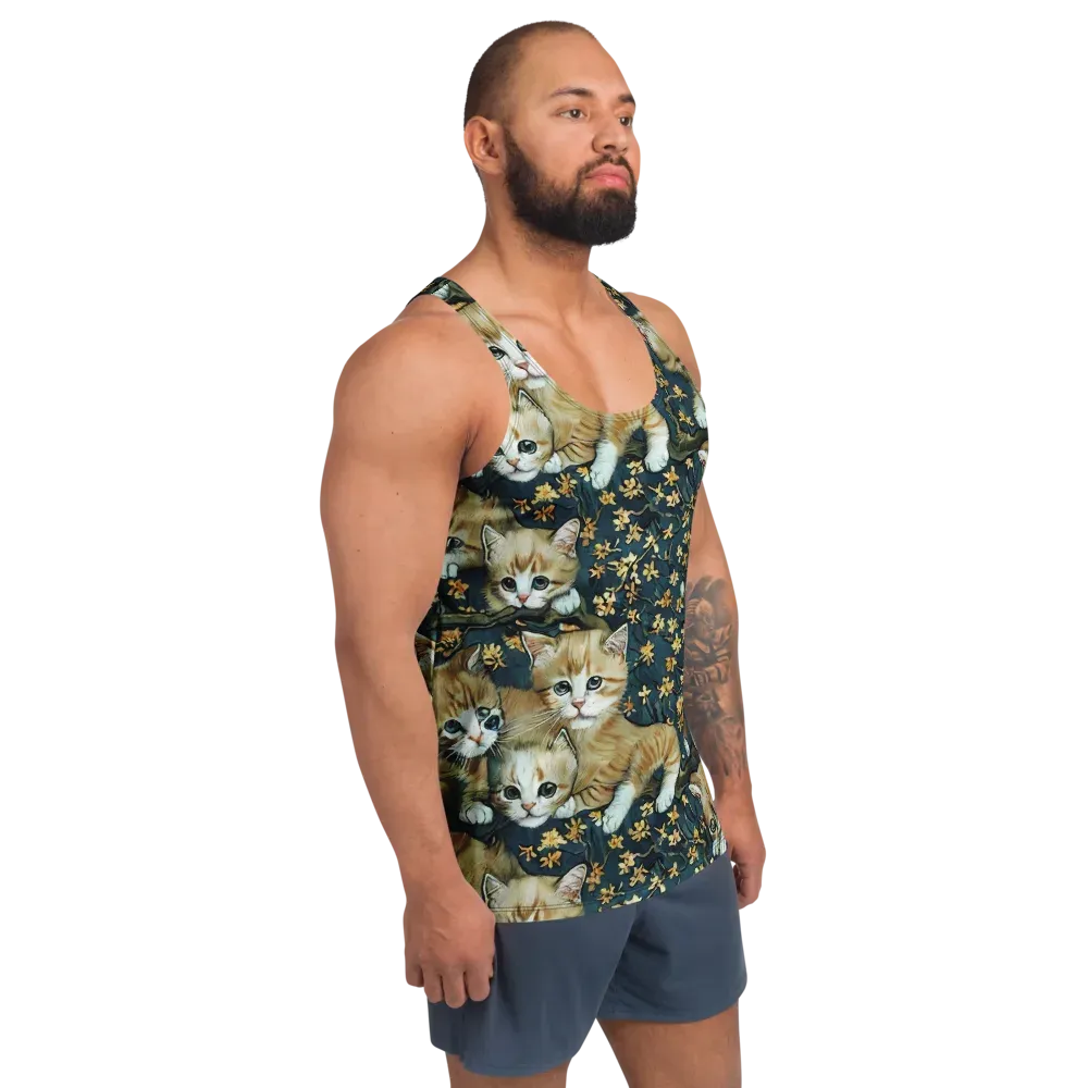 Psychedelic, Aries Moross on Men's Tank Top — Right Front