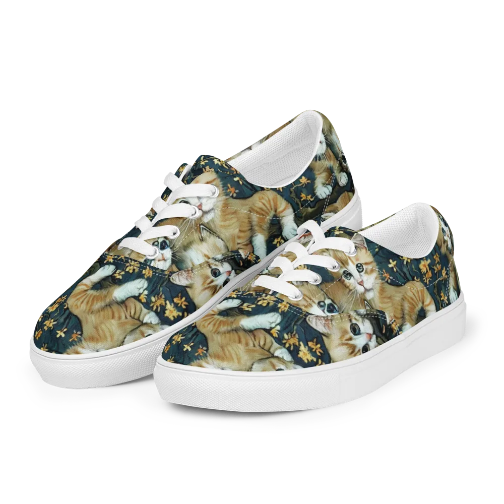 Psychedelic, Aries Moross on Men's Lace-Up Canvas Shoes — Left Front
