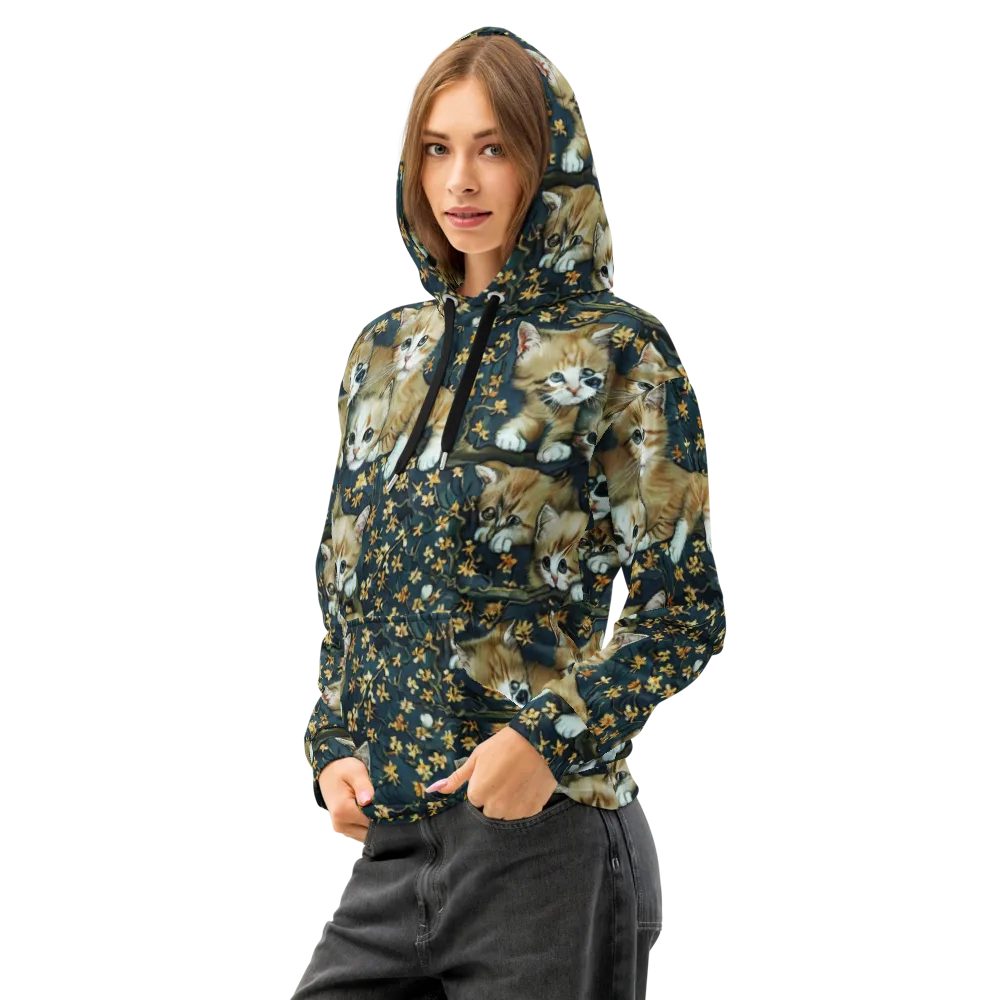 Psychedelic, Aries Moross on Cotton Hoodie — Left Front