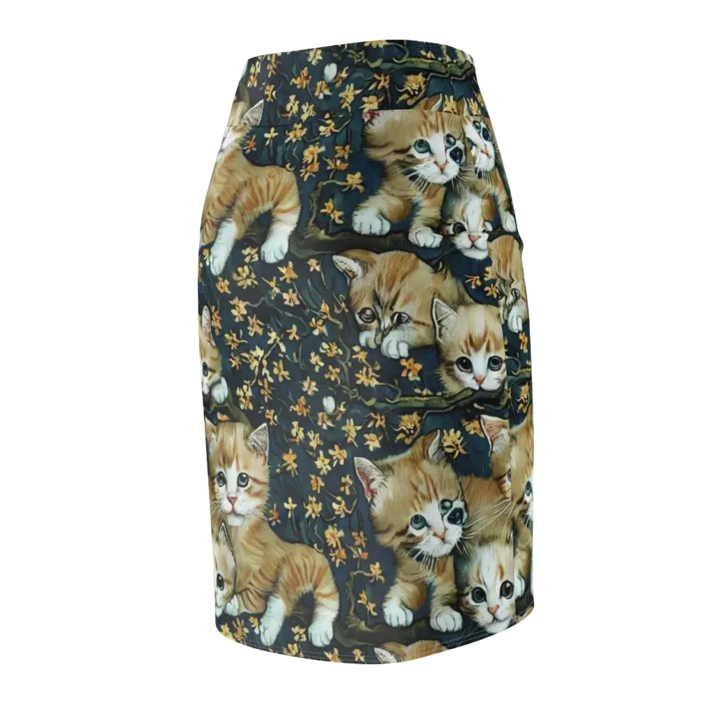Psychedelic, Aries Moross on Pencil Skirt — Back Side