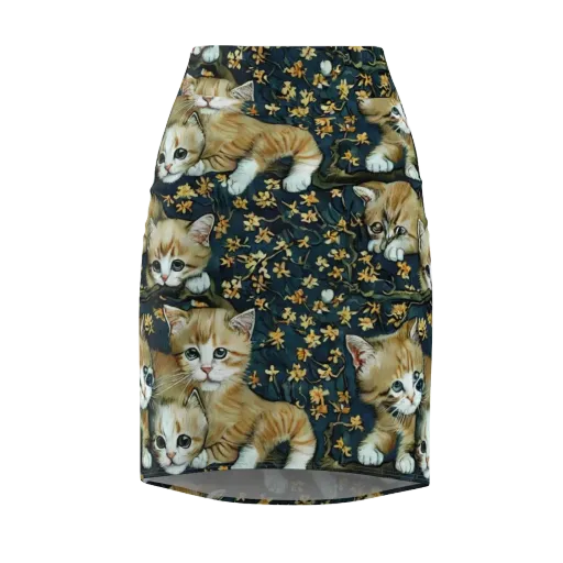 Psychedelic, Aries Moross on a Pencil Skirt