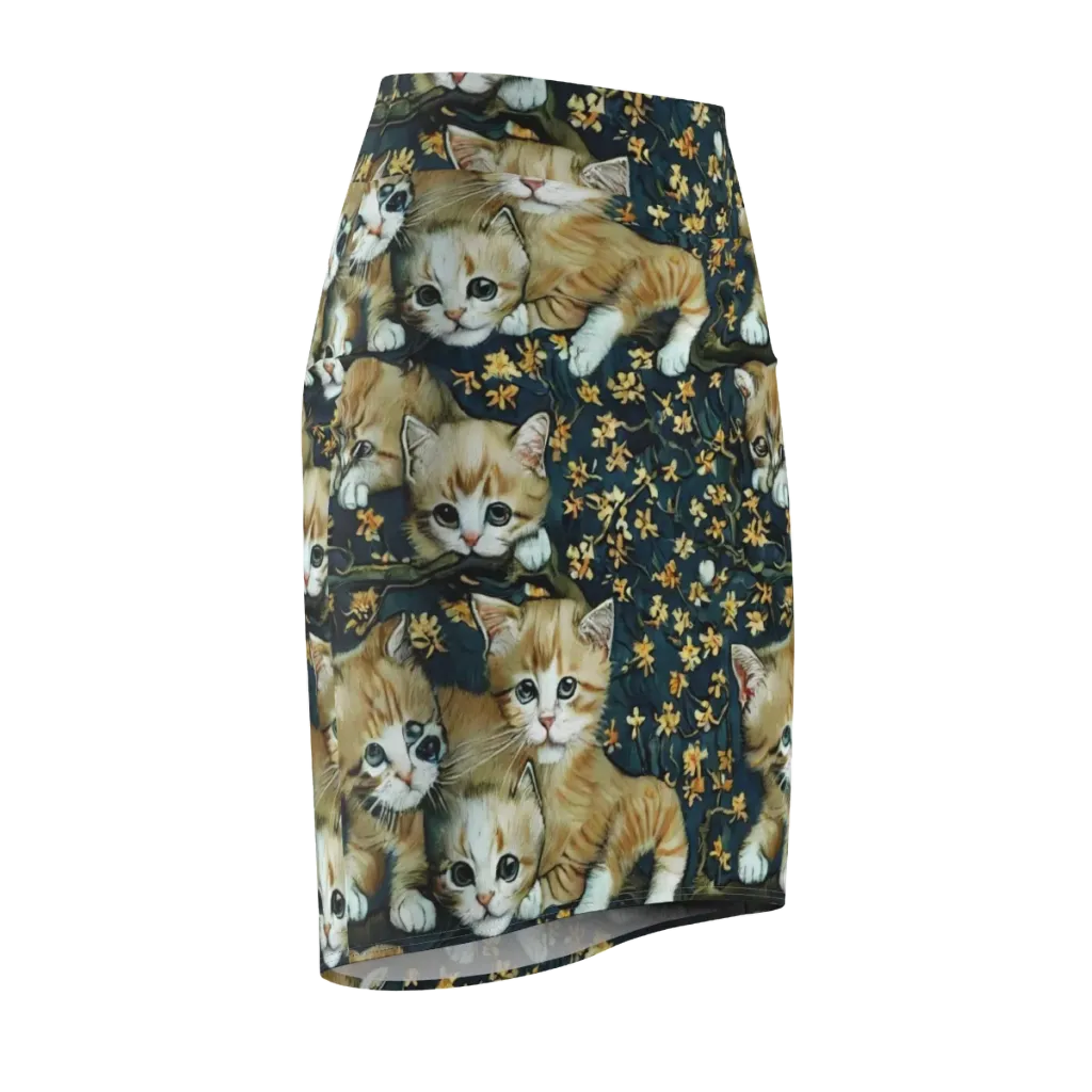 Psychedelic, Aries Moross on Pencil Skirt — Front Side