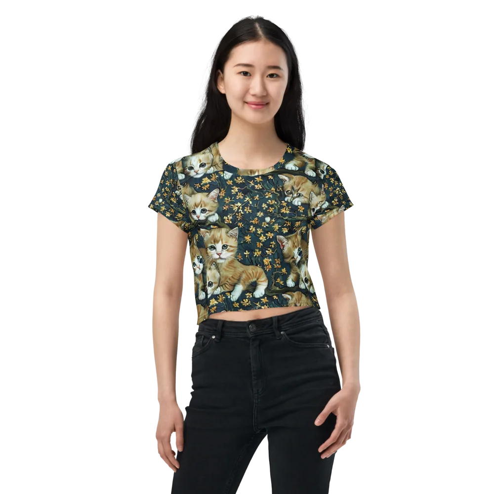 Psychedelic, Aries Moross on Crop Tee — Front