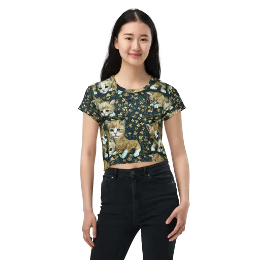 Psychedelic, Aries Moross on a Crop Tee