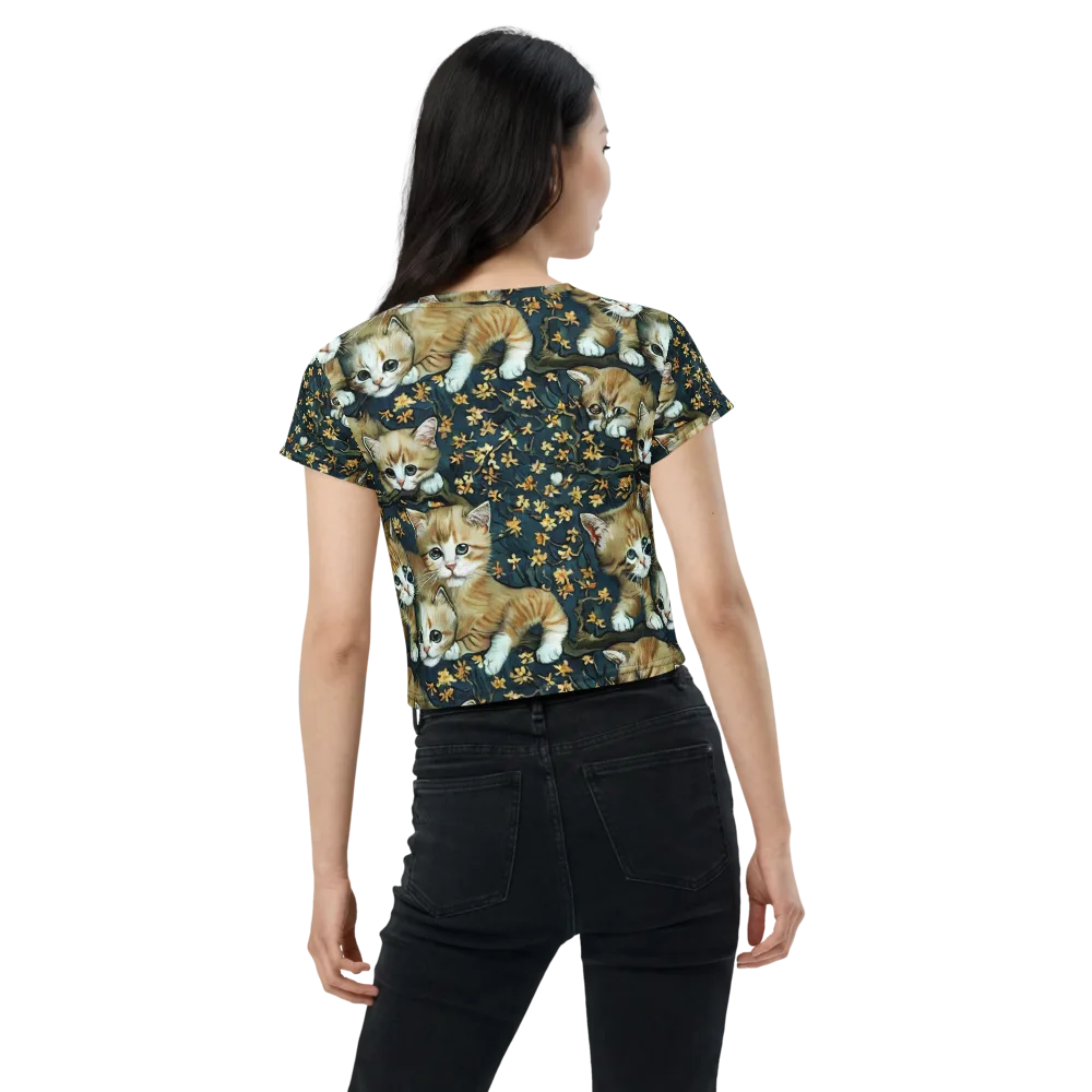 Psychedelic, Aries Moross on Crop Tee — Back
