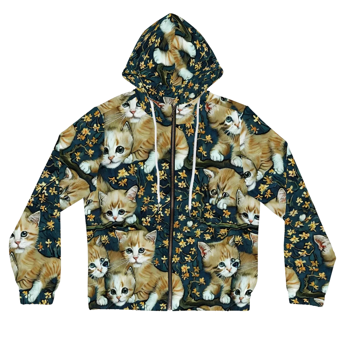 Psychedelic, Aries Moross on Women's Full-Zip Hoodie — Front
