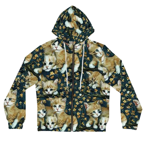 Psychedelic, Aries Moross on a Women's Full-Zip Hoodie