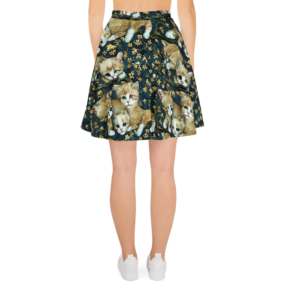 Psychedelic, Aries Moross on Skater Skirt — Back