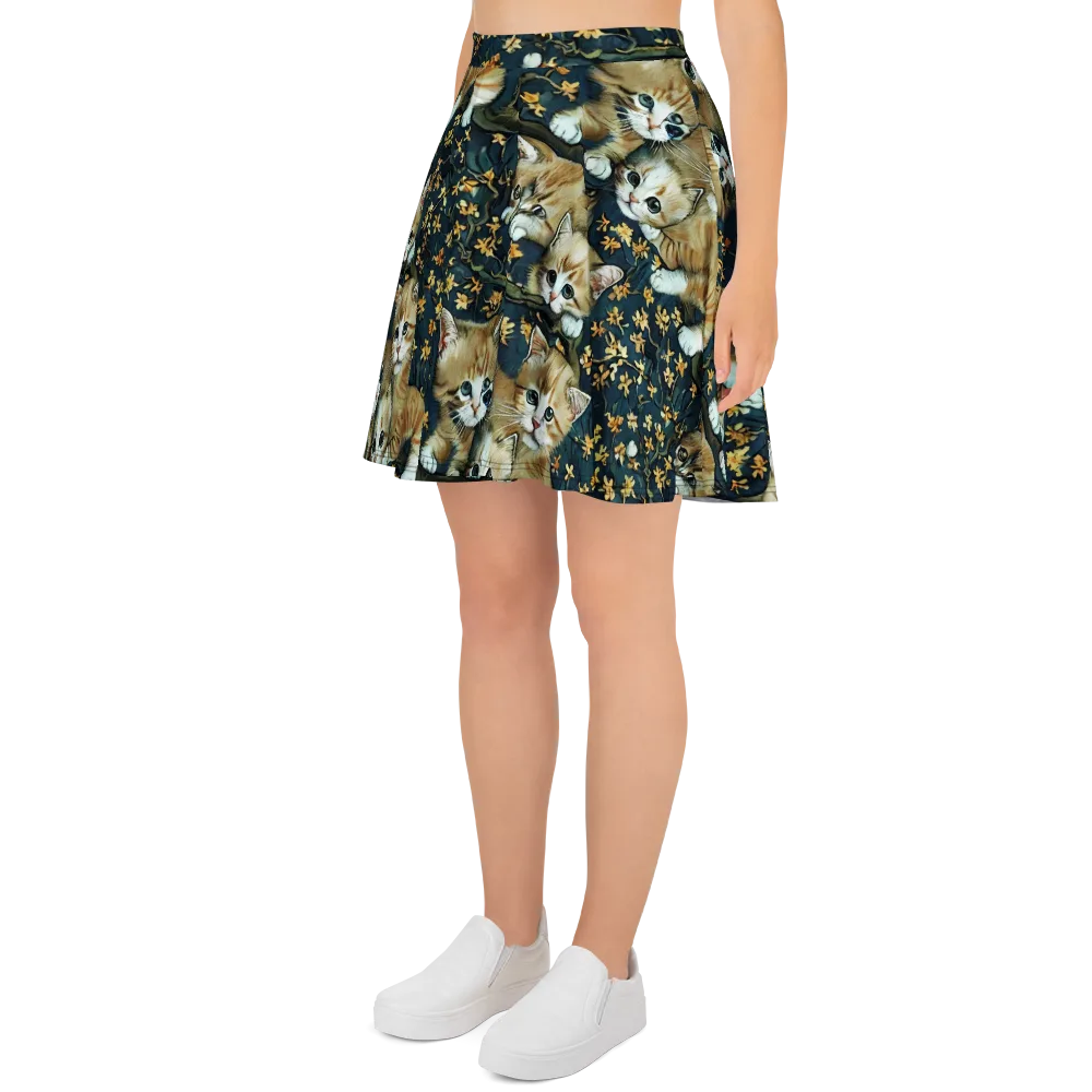 Psychedelic, Aries Moross on Skater Skirt — Left
