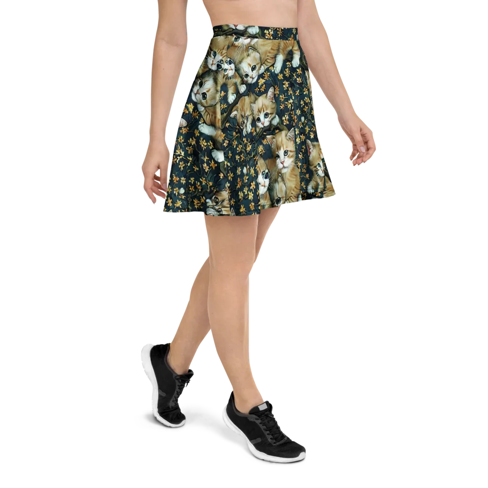 Psychedelic, Aries Moross on Skater Skirt — Right
