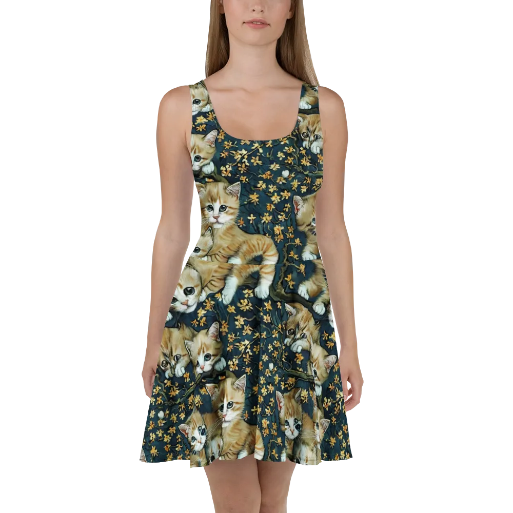 Psychedelic, Aries Moross on Skater Dress — Front