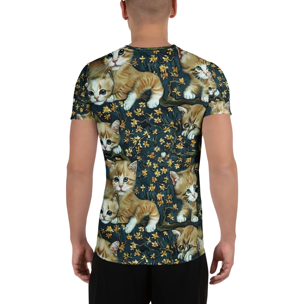 Psychedelic, Aries Moross on Men's Athletic T-Shirt — Back