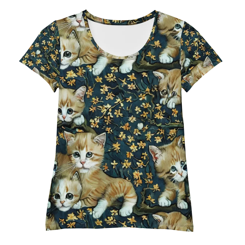 Psychedelic, Aries Moross on Women's Athletic T-Shirt — Front