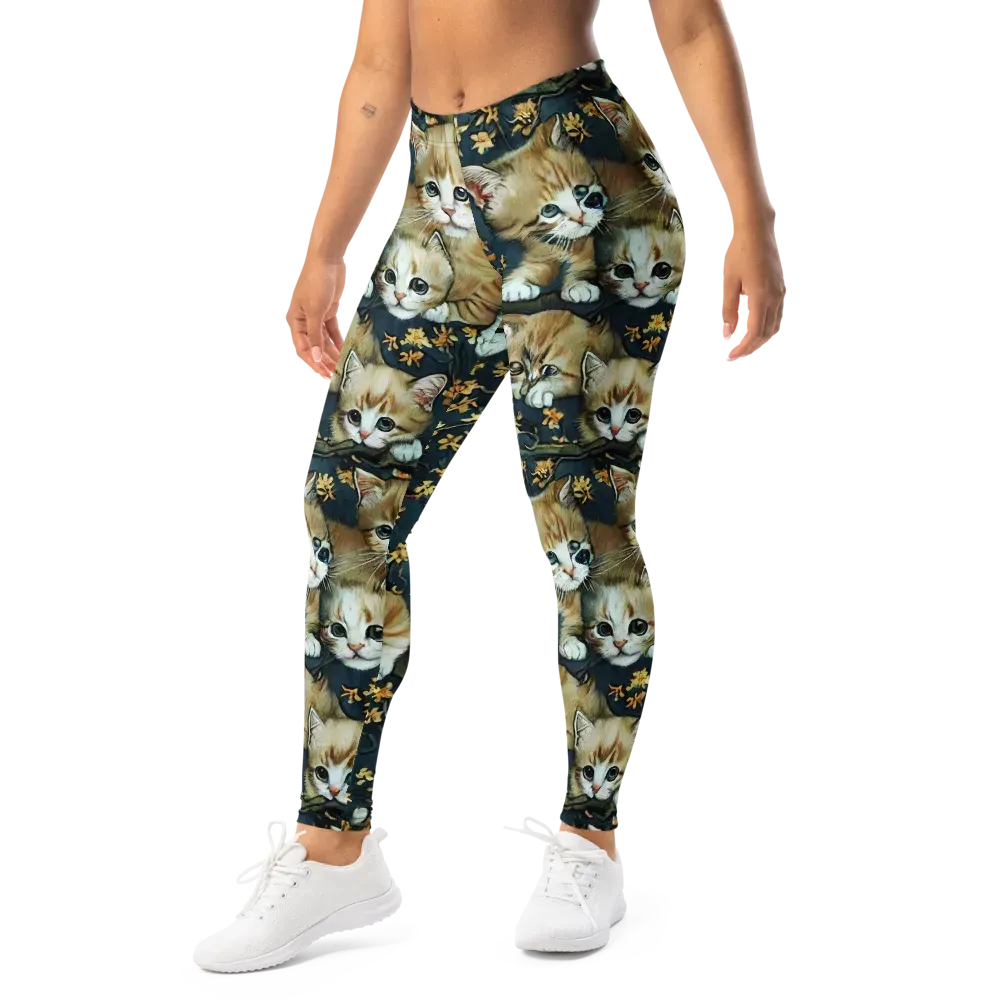 Psychedelic, Aries Moross on Leggings — Left Front