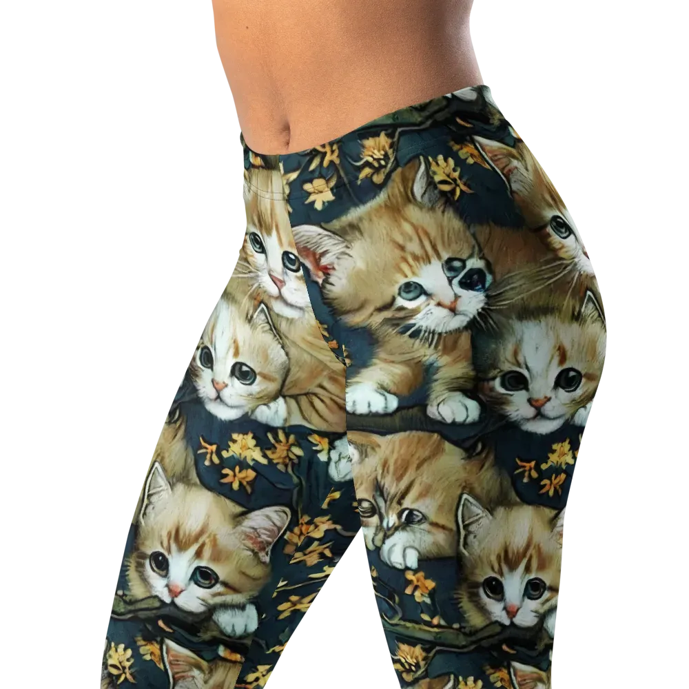 Psychedelic, Aries Moross on Leggings — Left Front