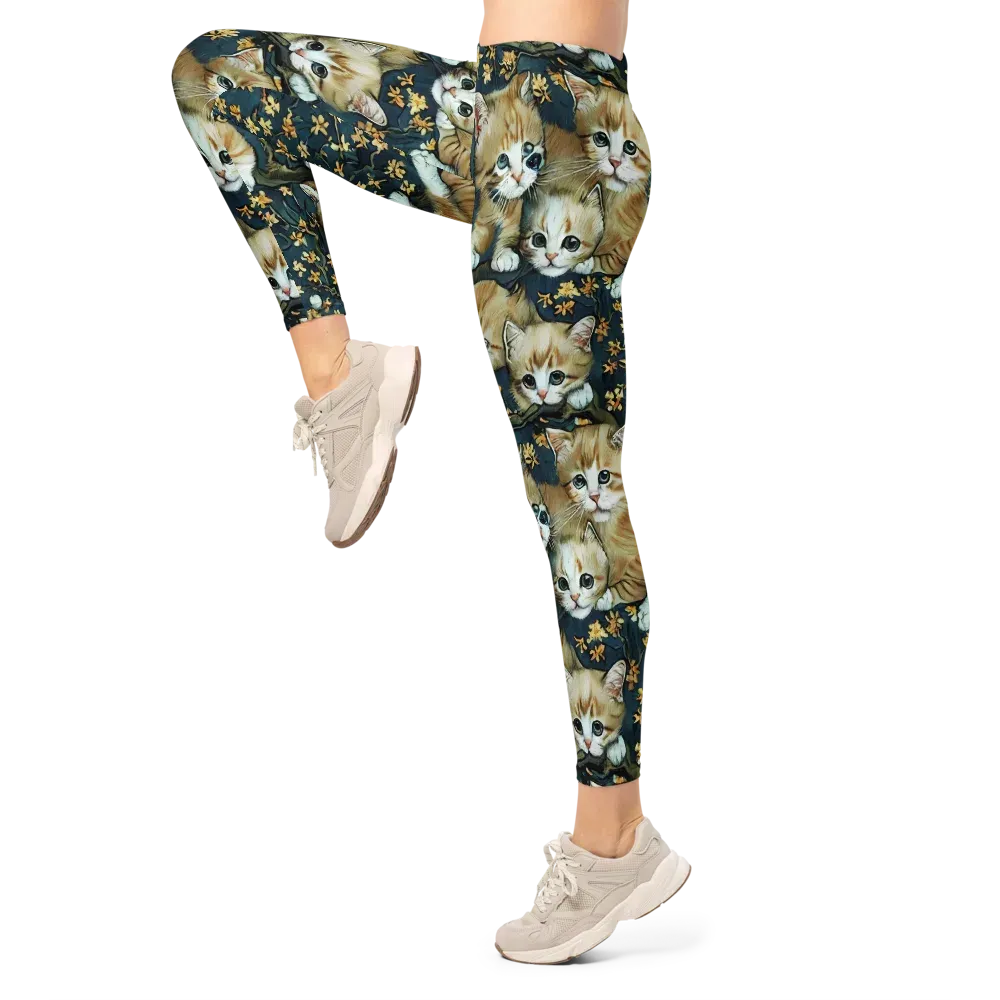 Psychedelic, Aries Moross on Leggings — Left
