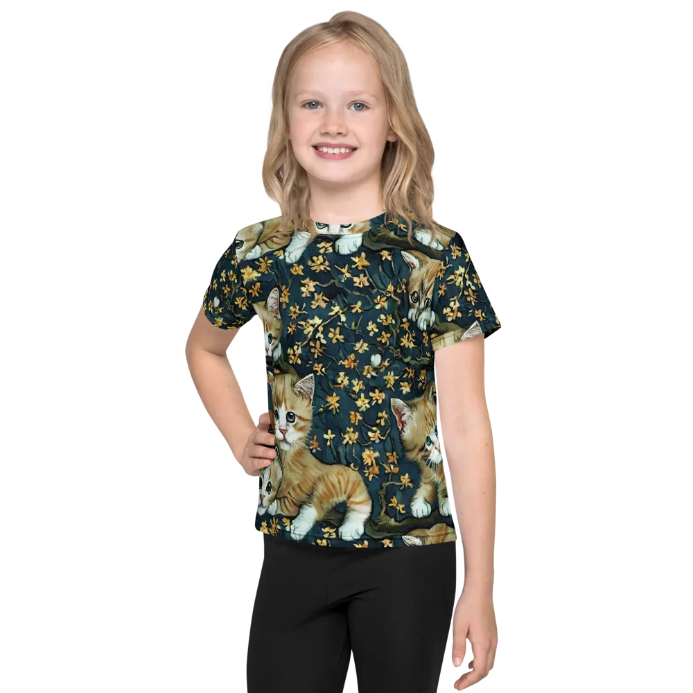 Psychedelic, Aries Moross on Kids Crew Neck T-Shirt — Front