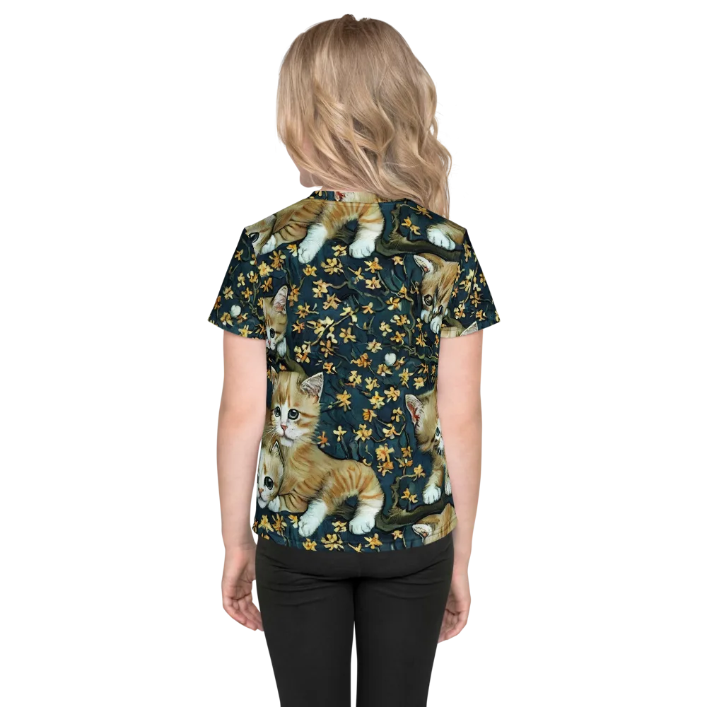 Psychedelic, Aries Moross on Kids Crew Neck T-Shirt — Back