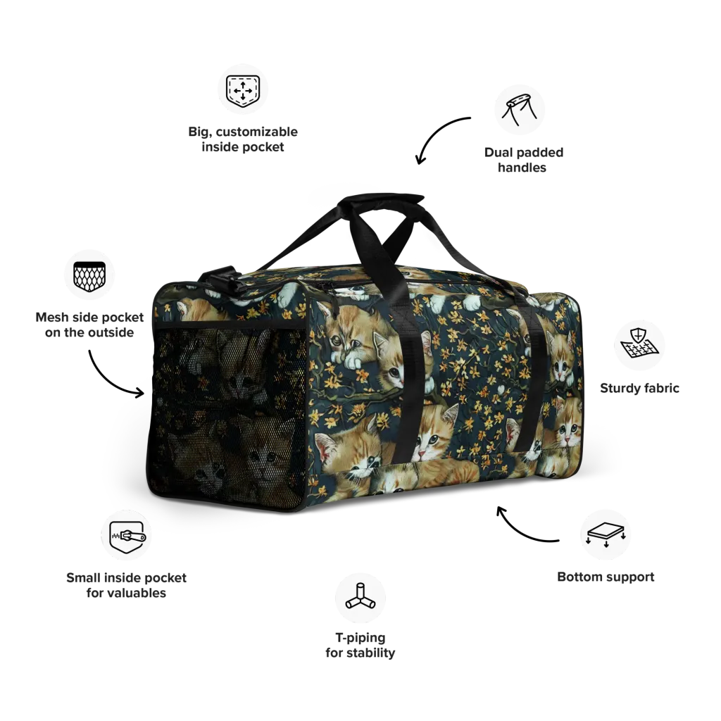 Psychedelic, Aries Moross on Duffle Bag — Right Front
