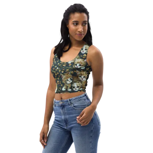 Psychedelic, Aries Moross on a Crop Top