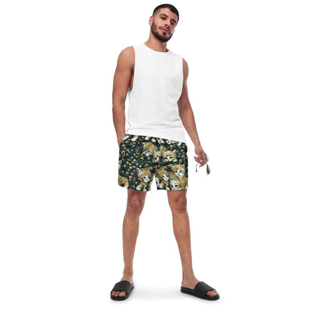Psychedelic, Aries Moross on Swim Trunks — Front