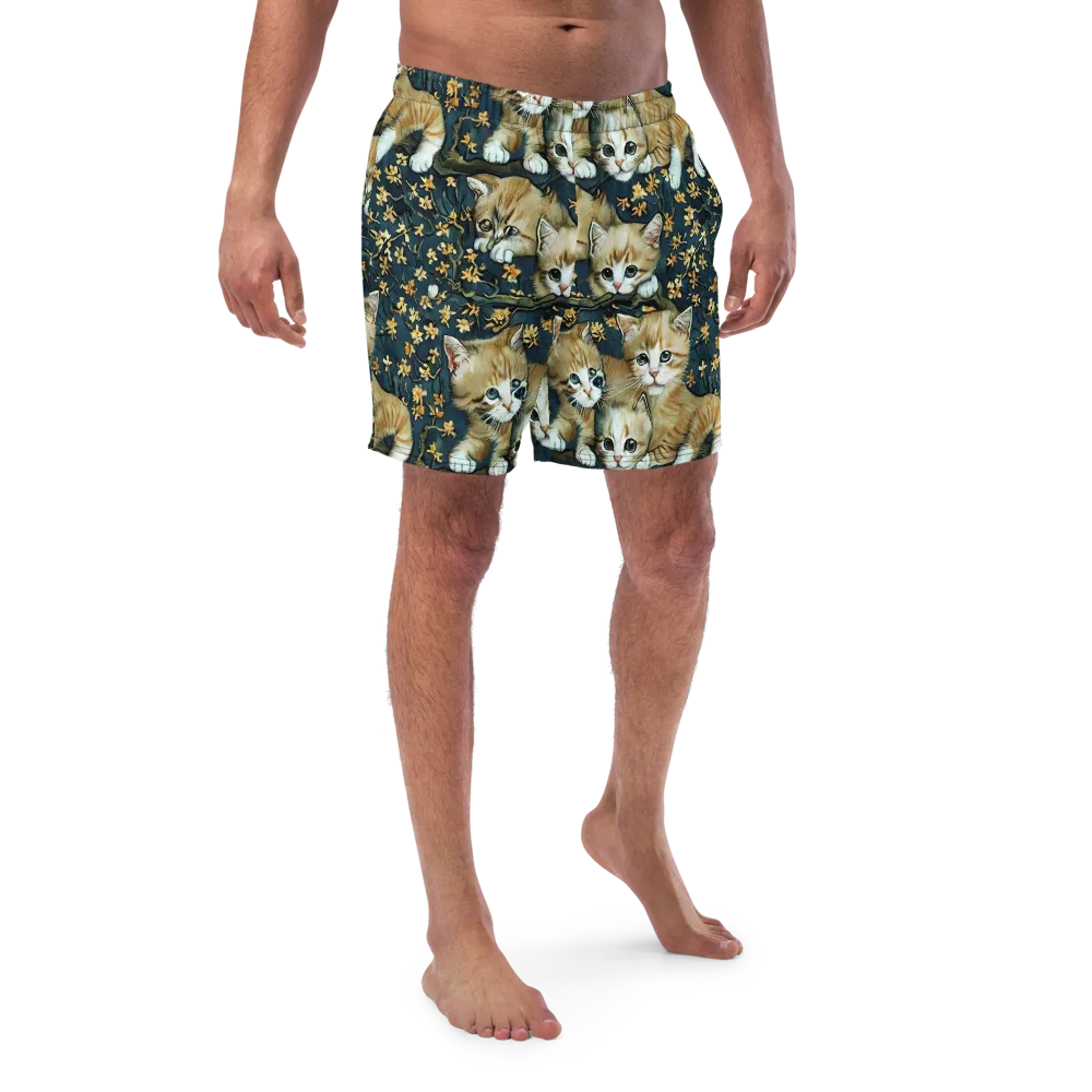 Psychedelic, Aries Moross on Swim Trunks — Front