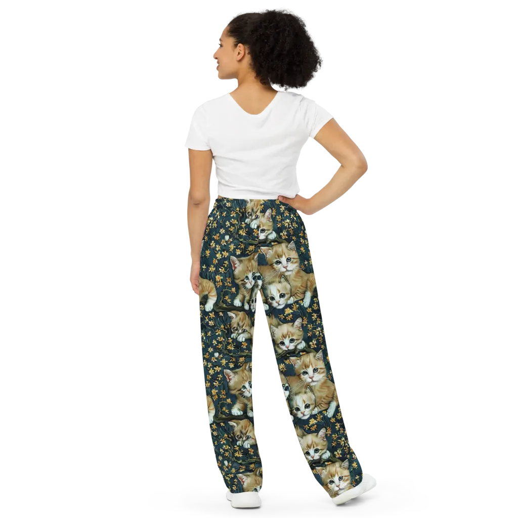 Psychedelic, Aries Moross on Wide-Leg Pants — Back