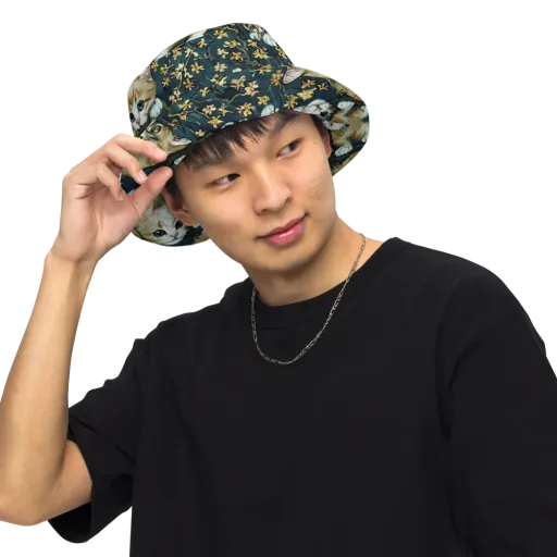 Psychedelic, Aries Moross on a Reversible Bucket Hat