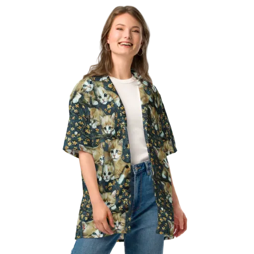 Psychedelic, Aries Moross on a Button Shirt