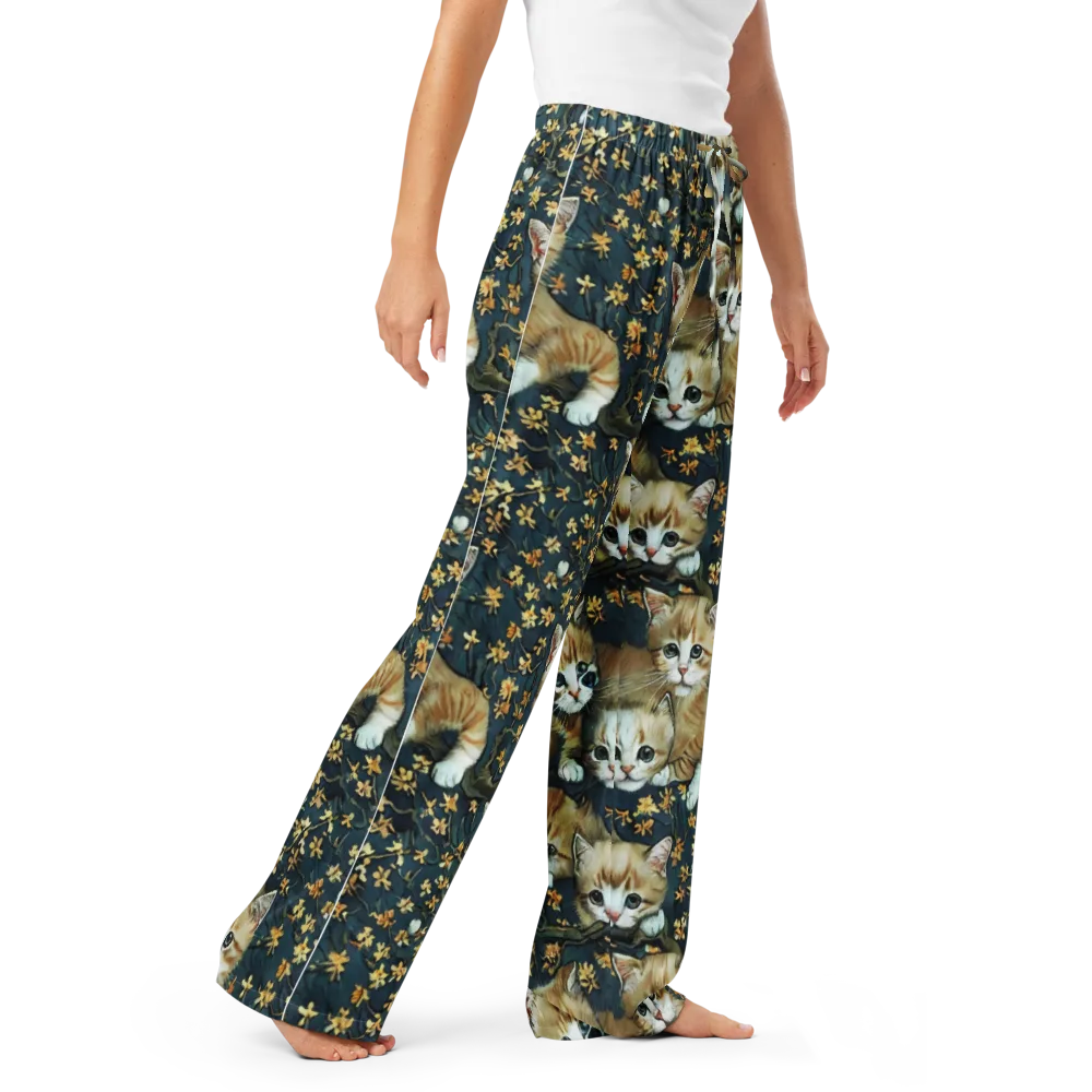 Psychedelic, Aries Moross on Women's Pajama Pants — Right Front