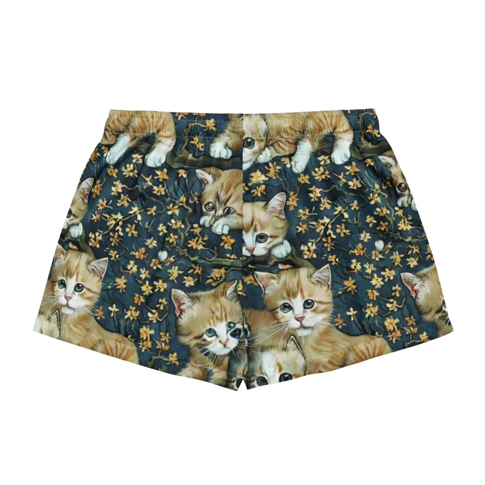 Psychedelic, Aries Moross on Women's Pajama Shorts — Back