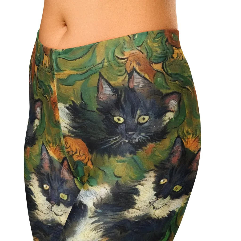 Marigold Catwalk on Capri Leggings — Zoomed-in