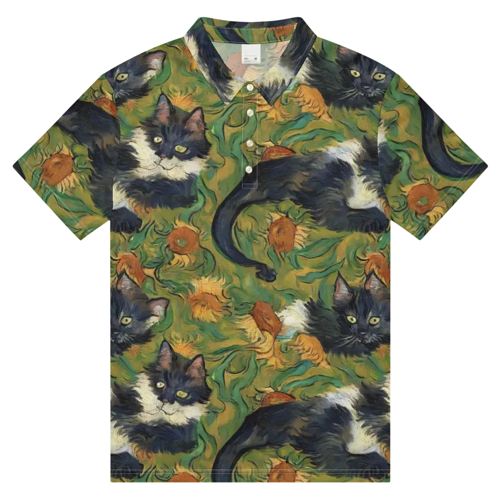 Marigold Catwalk on Men's Slim Fit Polo Shirt — Front