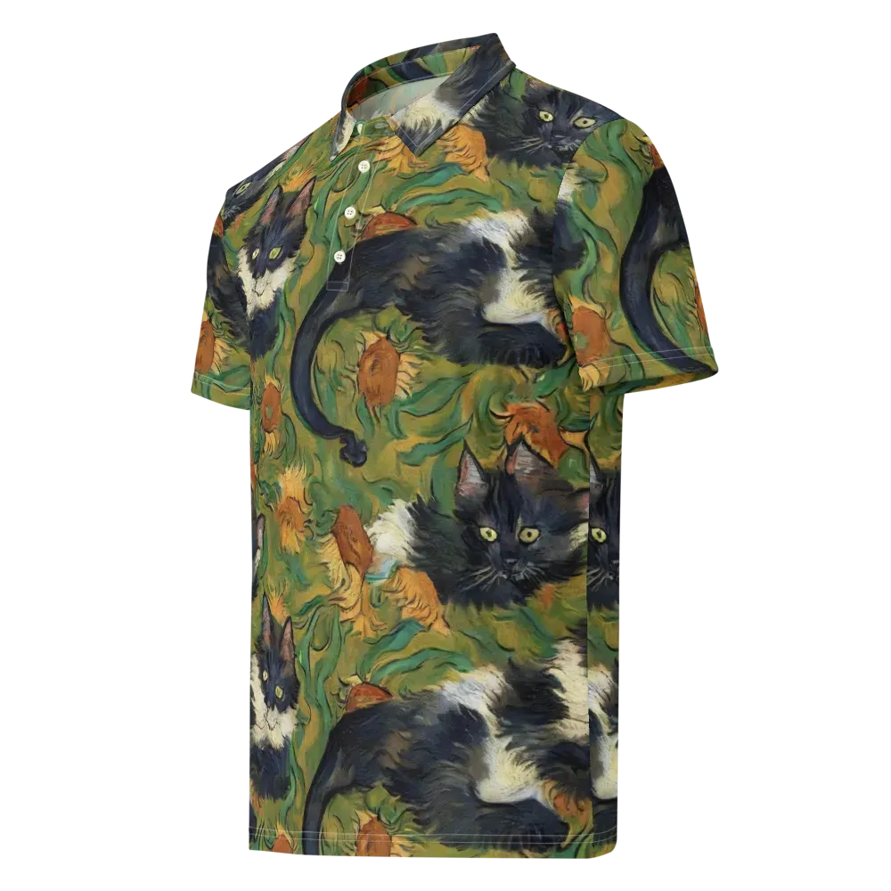 Marigold Catwalk on Men's Slim Fit Polo Shirt — Left Front