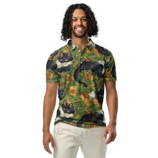 Marigold Catwalk on a Men's Slim Fit Polo Shirt