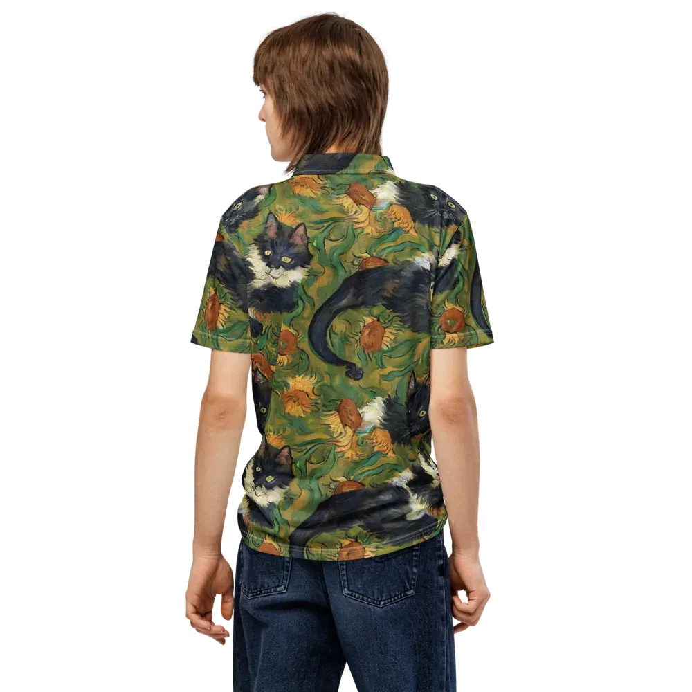Marigold Catwalk on Men's Slim Fit Polo Shirt — Back