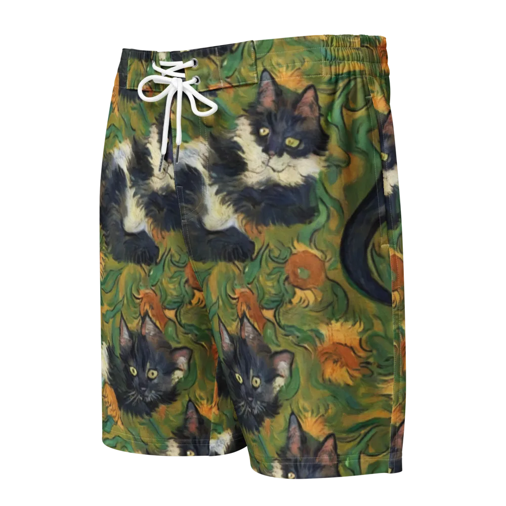 Marigold Catwalk on Men's Board Shorts — Front