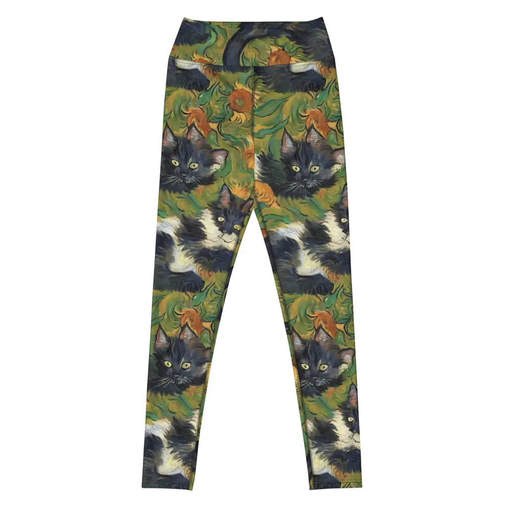 Marigold Catwalk on Yoga Leggings — Front