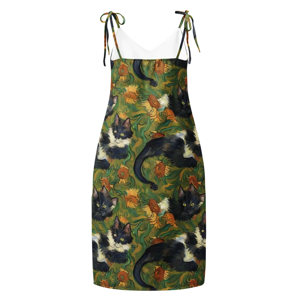 Marigold Catwalk on Slip Dress — Back