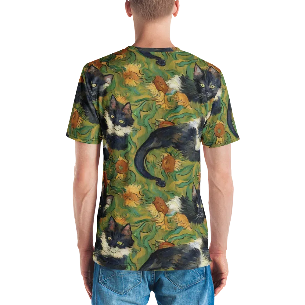 Marigold Catwalk on Men's Crew Neck T-Shirt — Back