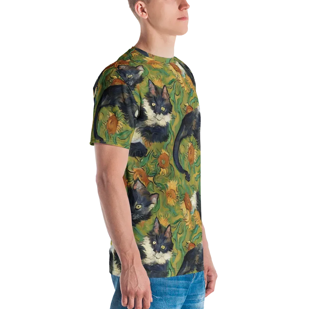 Marigold Catwalk on Men's Crew Neck T-Shirt — Right