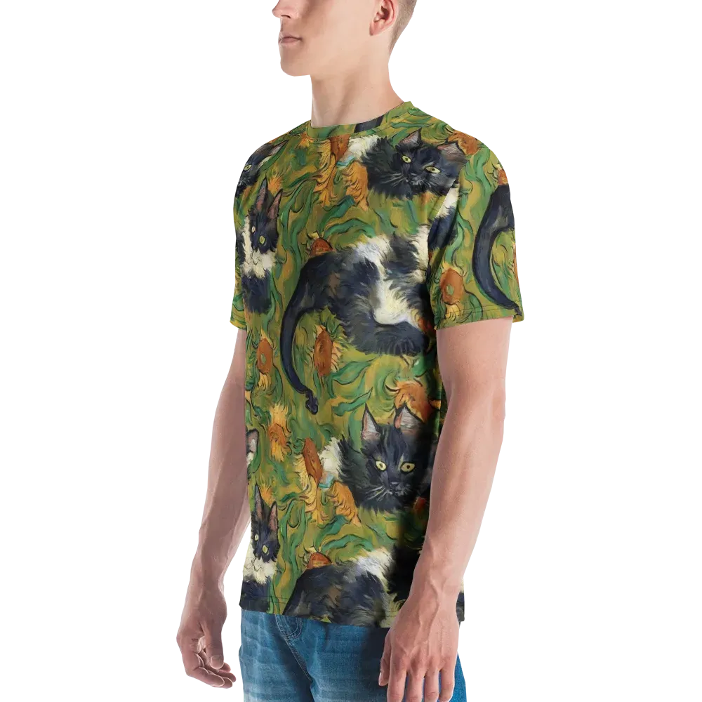 Marigold Catwalk on Men's Crew Neck T-Shirt — Left