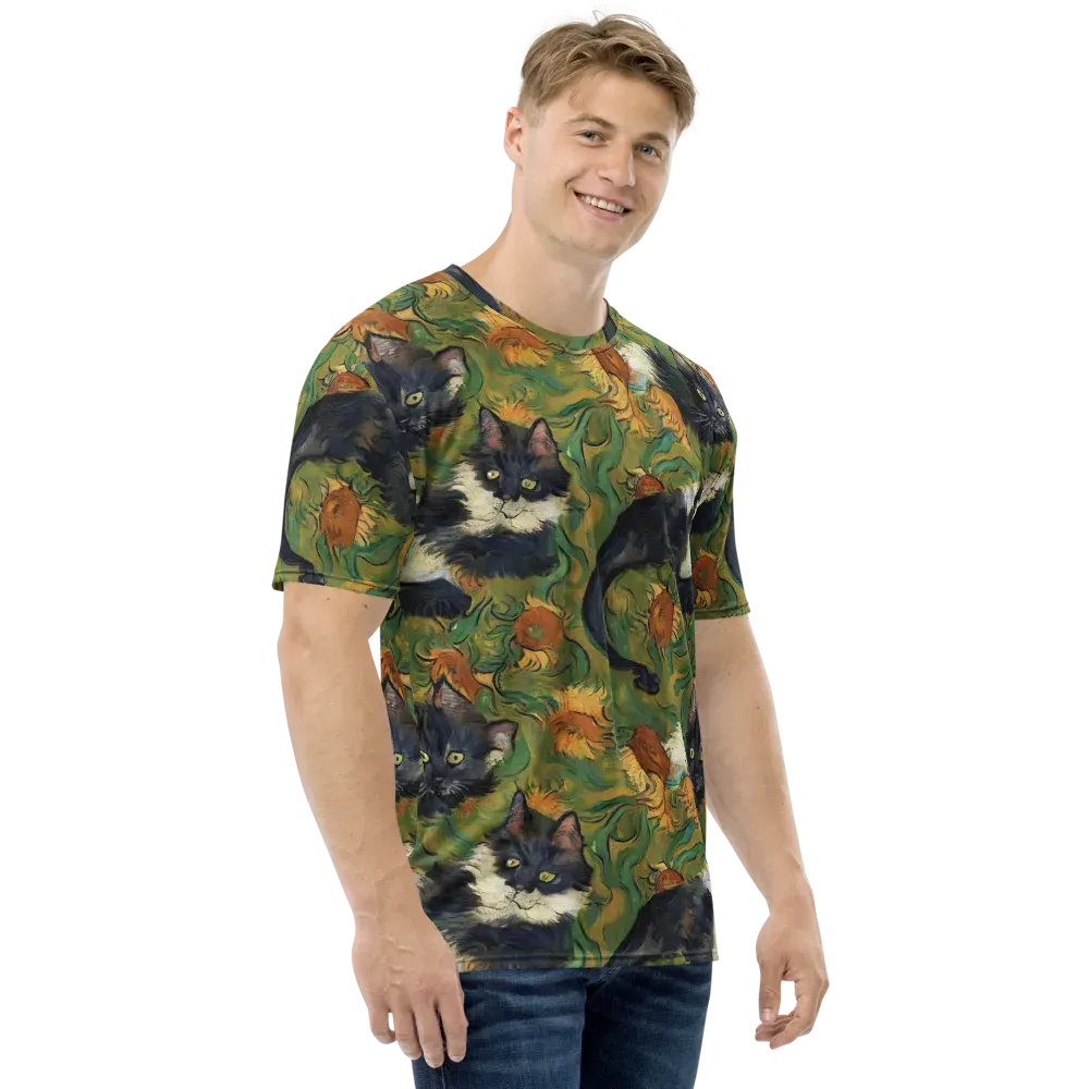 Marigold Catwalk on Men's Crew Neck T-Shirt — Right