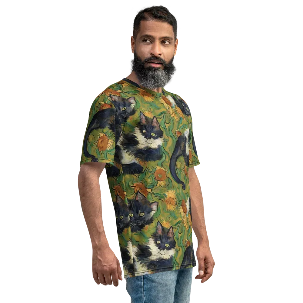 Marigold Catwalk on Men's Crew Neck T-Shirt — Right