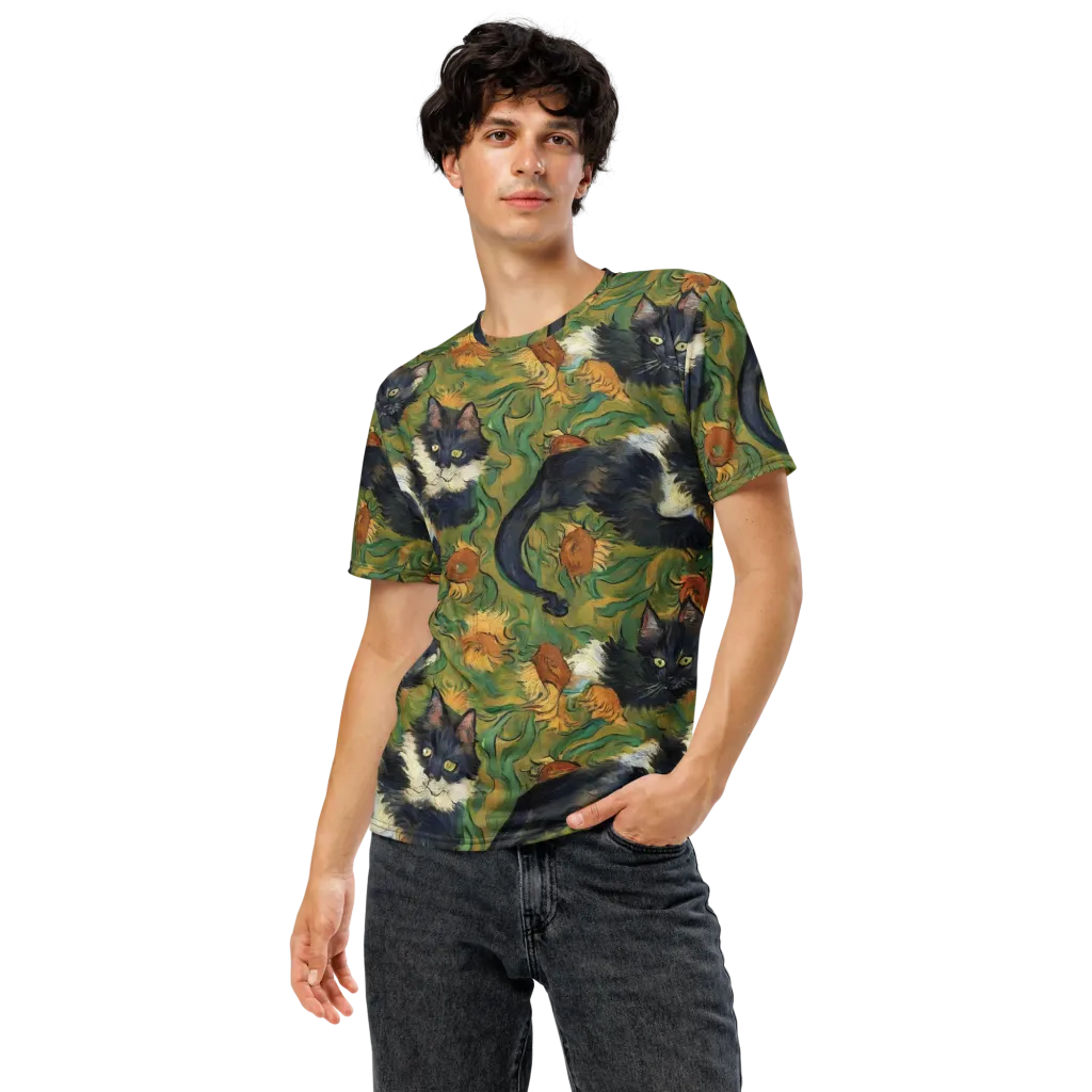 Marigold Catwalk on Men's Crew Neck T-Shirt — Front