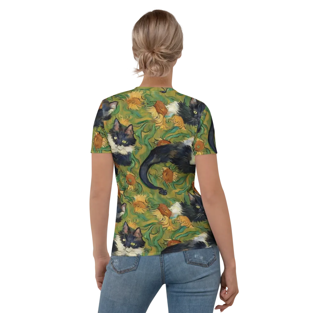 Marigold Catwalk on Women's Crew Neck T-Shirt — Back