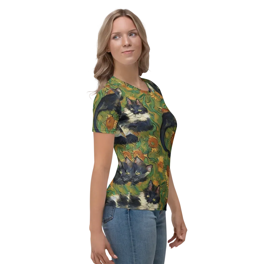 Marigold Catwalk on Women's Crew Neck T-Shirt — Right