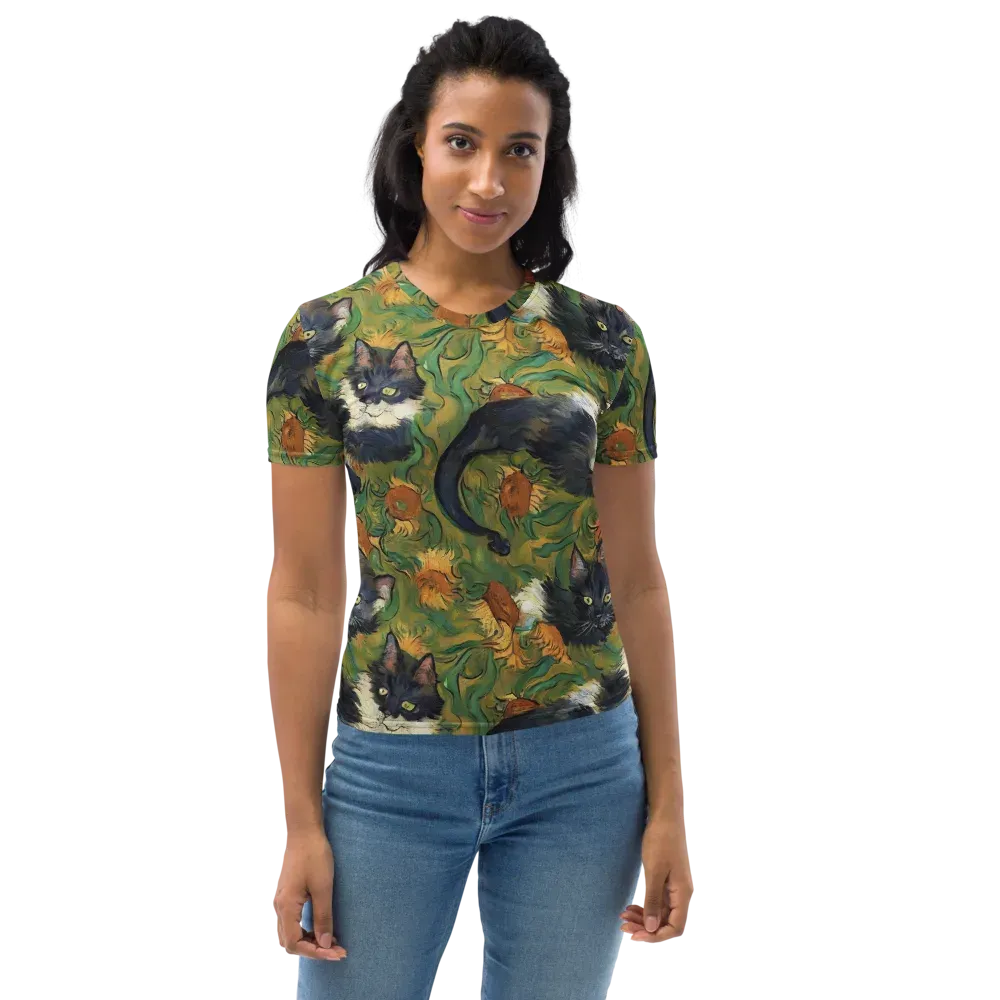 Marigold Catwalk on Women's Crew Neck T-Shirt — Front