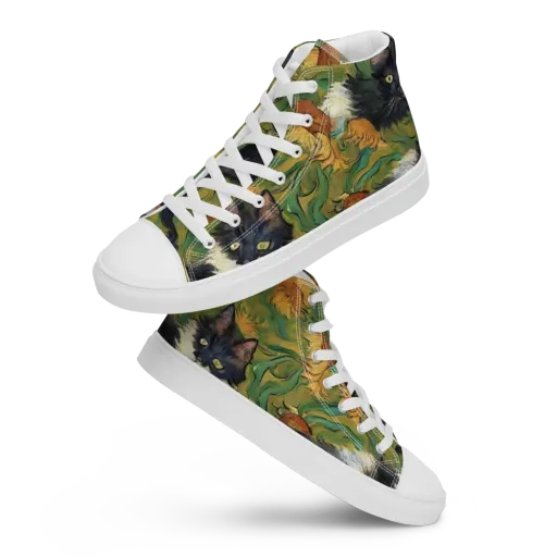 Marigold Catwalk on a Women's High Top Canvas Shoes