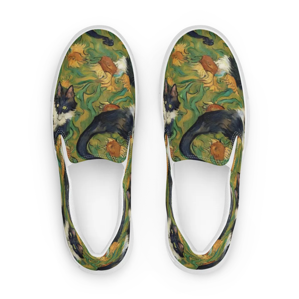 Marigold Catwalk on Men's Slip-On Canvas Shoes — Front